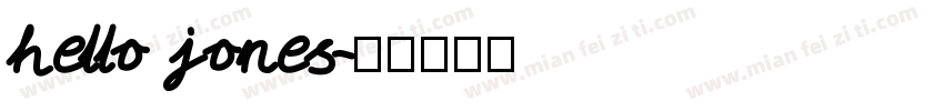 hello jones字体转换